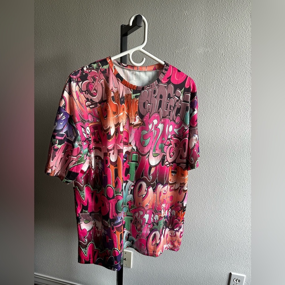 SHEIN size medium graffiti shirt (oversized fit)